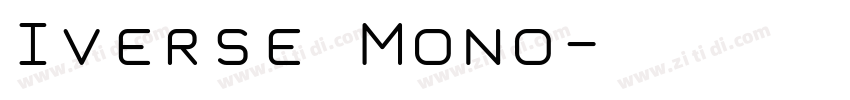 Iverse Mono字体转换